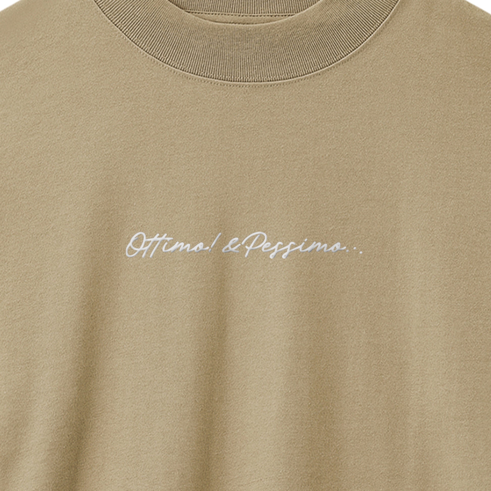 モックネック　ロングスリーブシャツ sand-khaki image