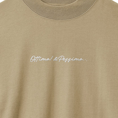 モックネック　ロングスリーブシャツ sand-khaki image