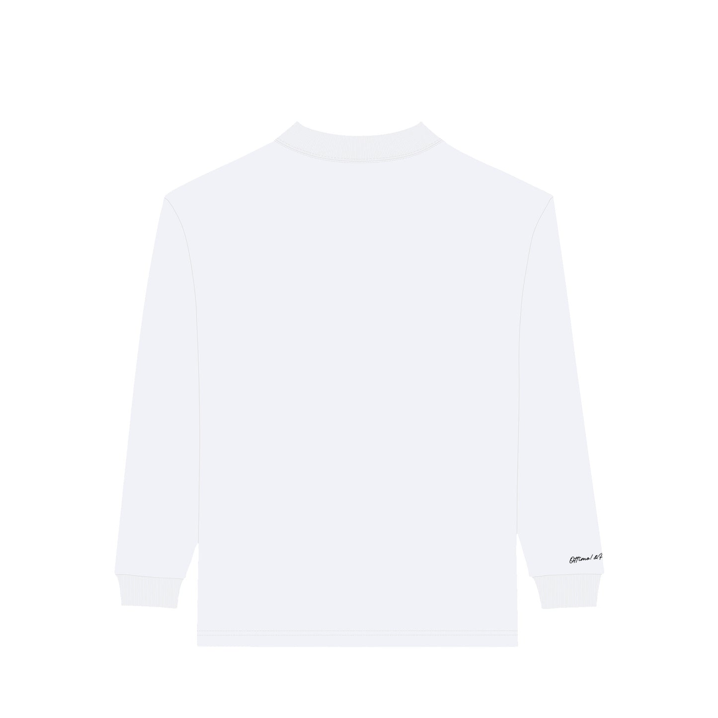 モックネック　ロングスリーブシャツ white image