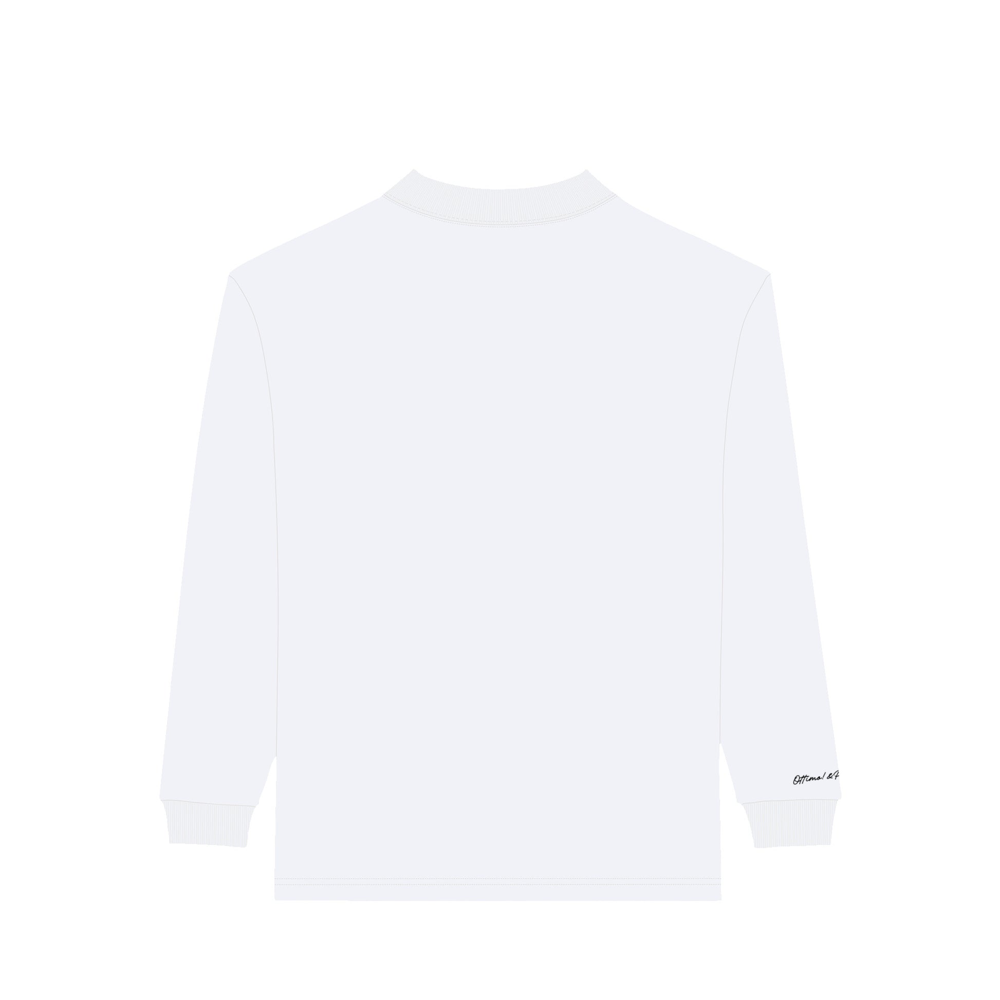 モックネック　ロングスリーブシャツ white image
