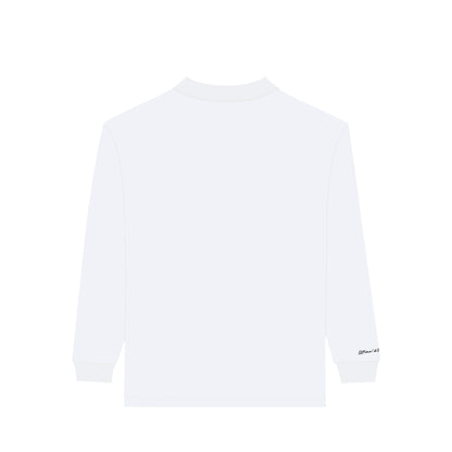 モックネック　ロングスリーブシャツ white image