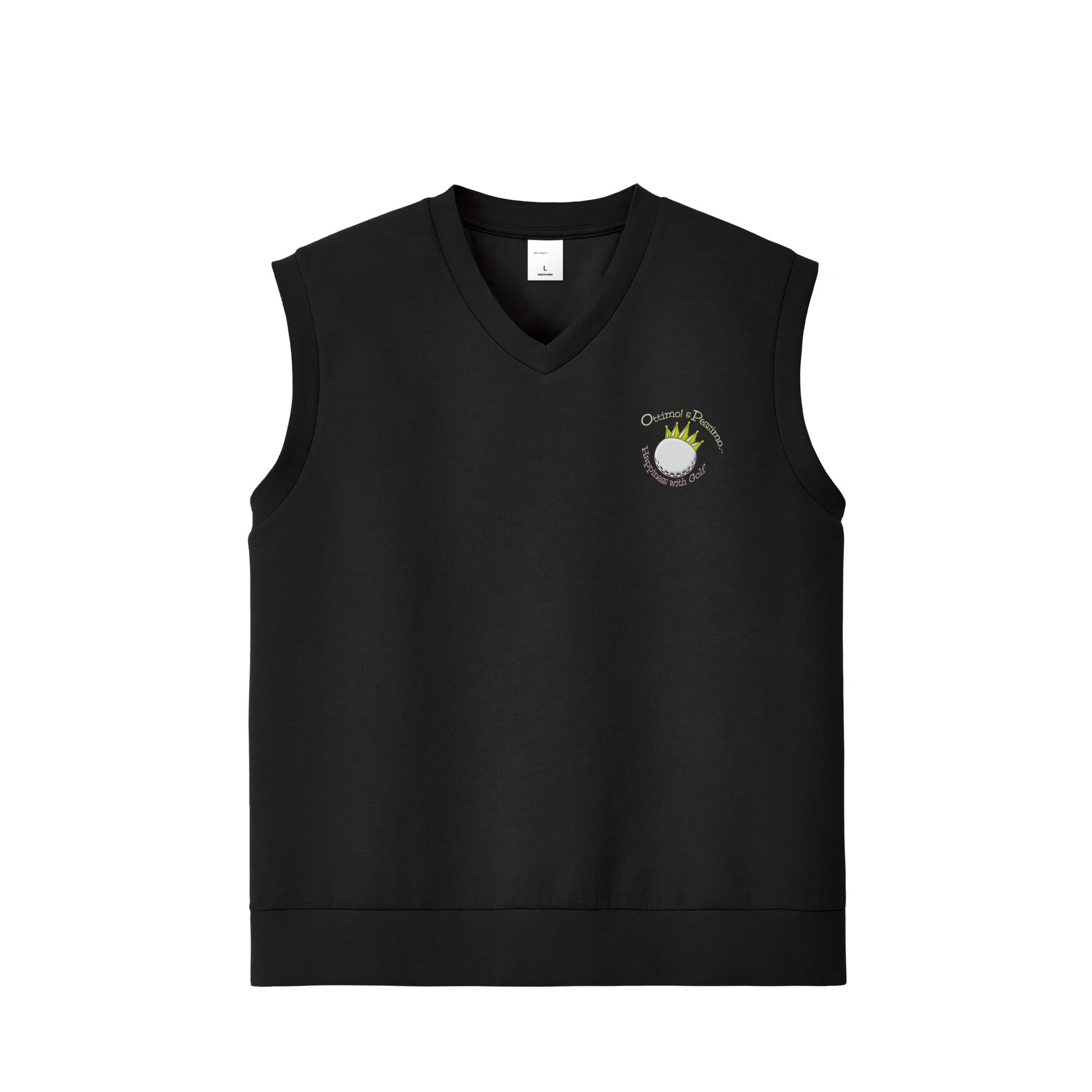 ニットベスト black image