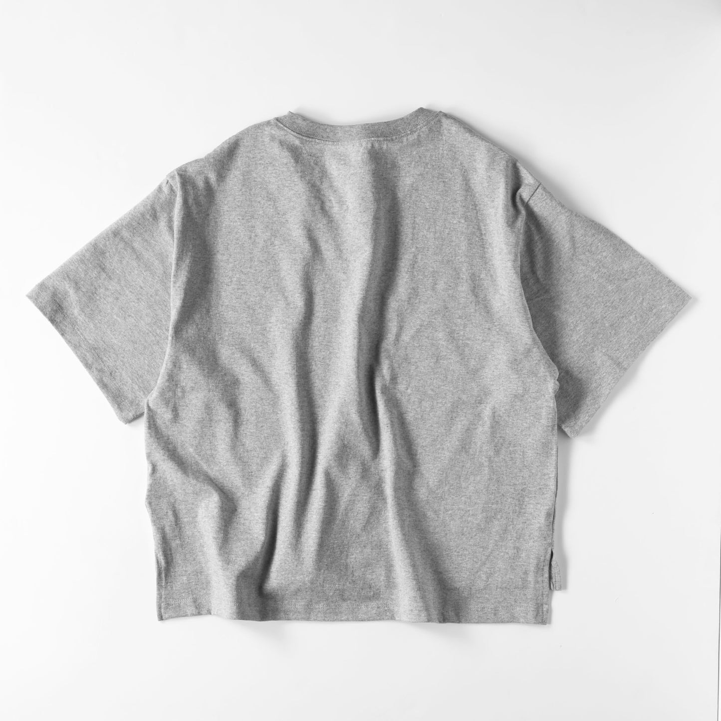 レディースビックシルエットT　フラッグロゴ gray image