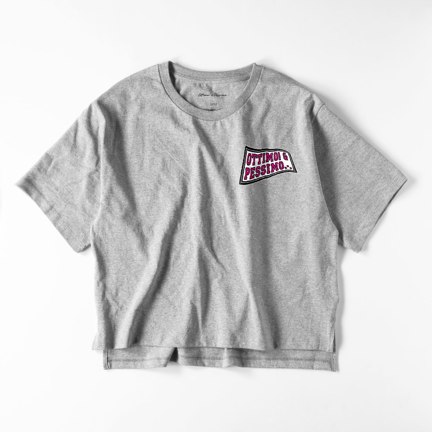レディースビックシルエットT　フラッグロゴ gray image
